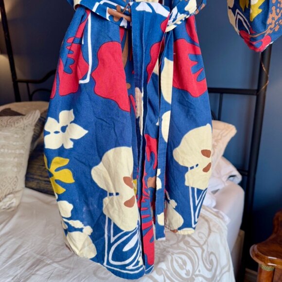 Vintage Hawaiian Cotton Kimono Robe - Picture 3 of 13